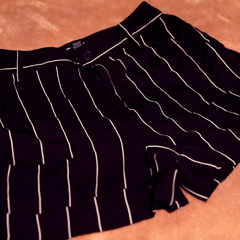 Pinstripe shorts